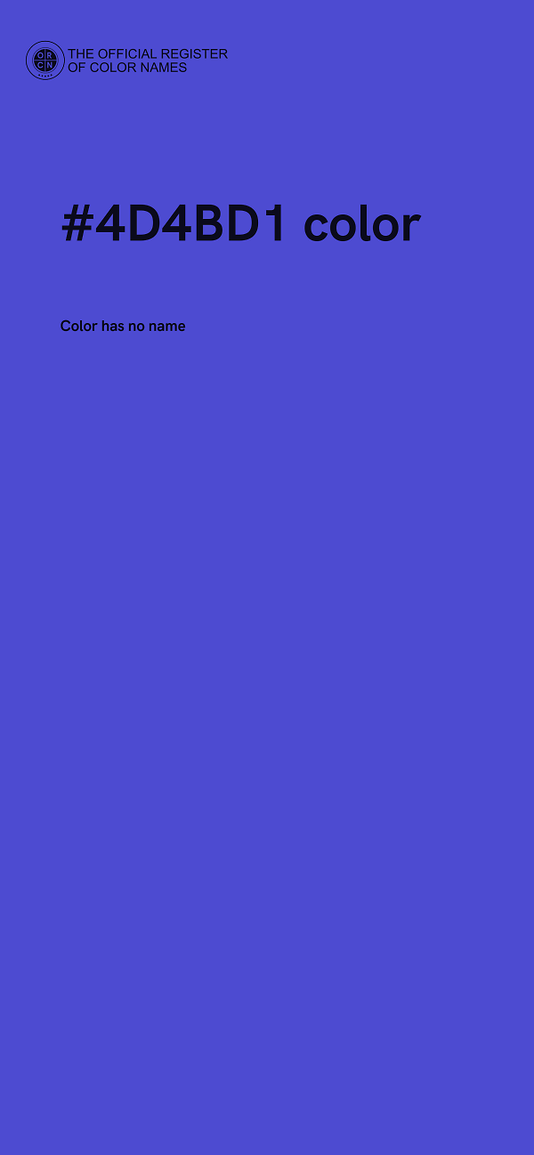 #4D4BD1 color image