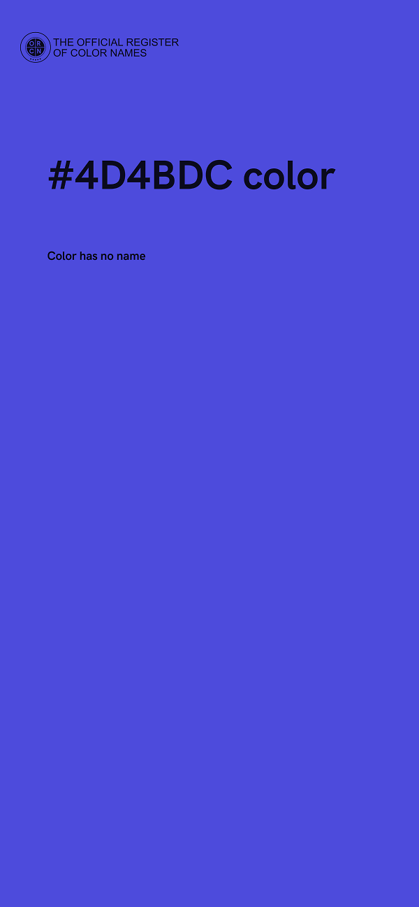 #4D4BDC color image