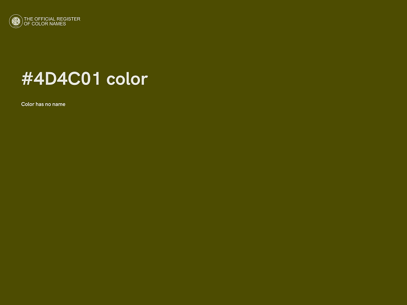 #4D4C01 color image