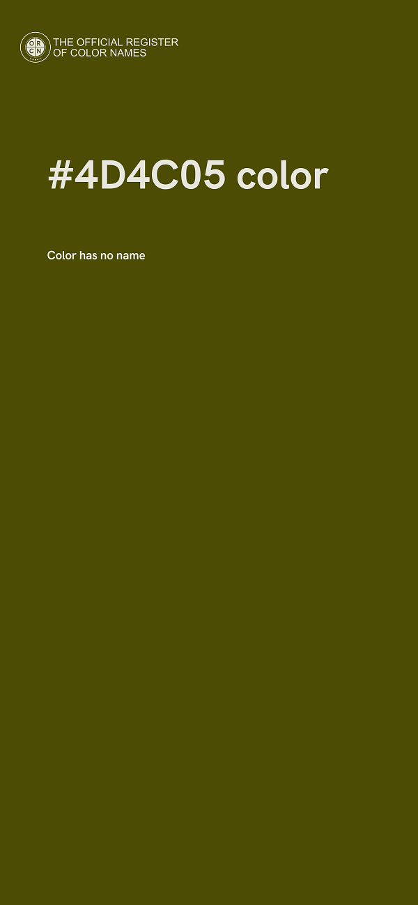 #4D4C05 color image