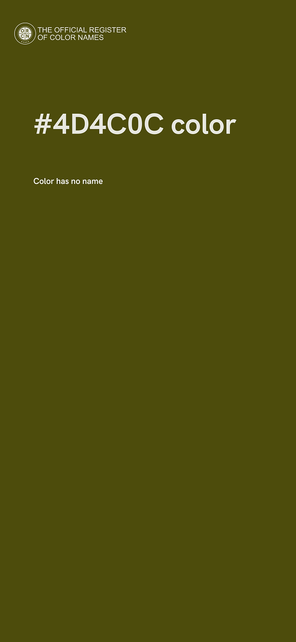 #4D4C0C color image