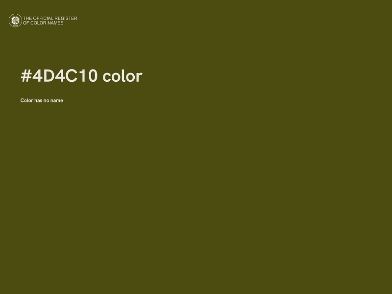 #4D4C10 color image