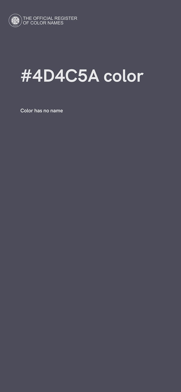 #4D4C5A color image