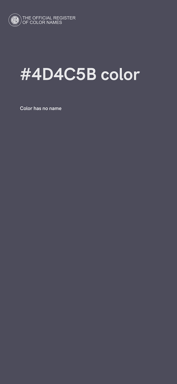#4D4C5B color image