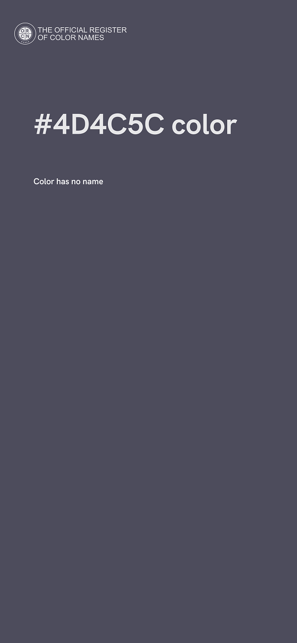 #4D4C5C color image
