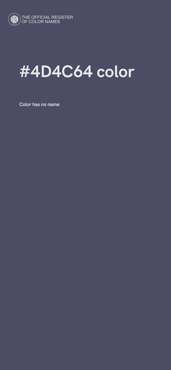 #4D4C64 color image