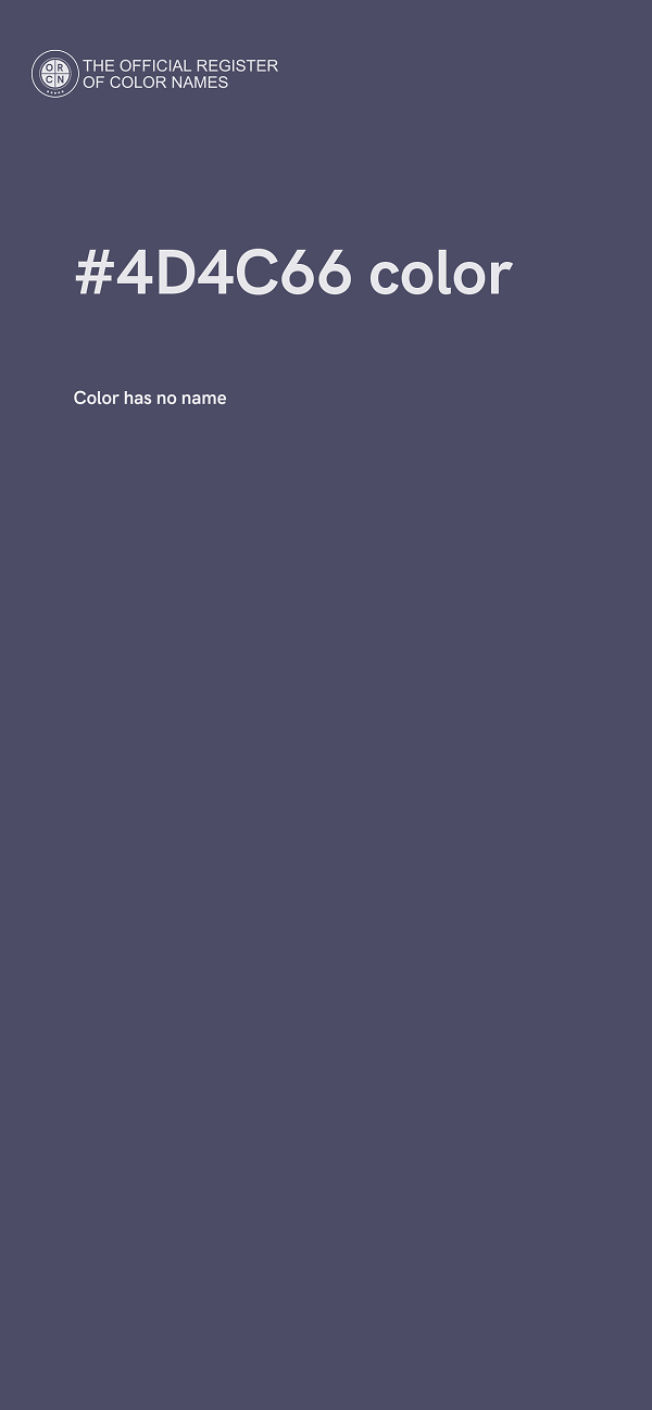#4D4C66 color image