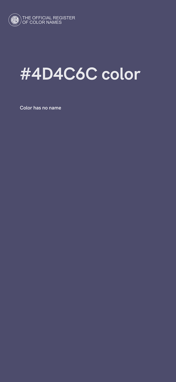 #4D4C6C color image