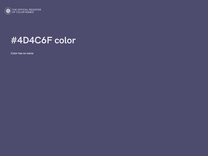 #4D4C6F color image