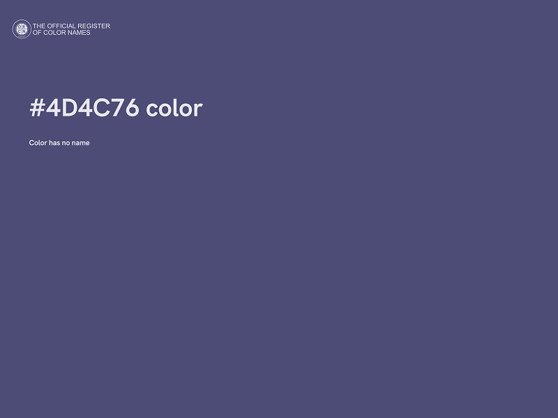 #4D4C76 color image