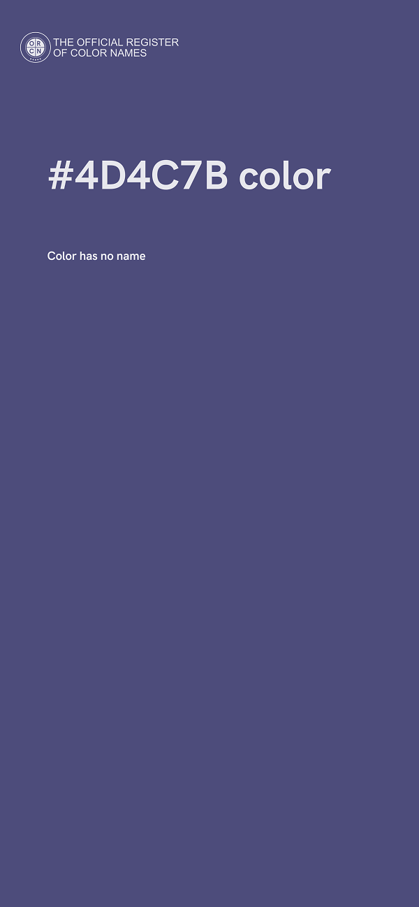 #4D4C7B color image