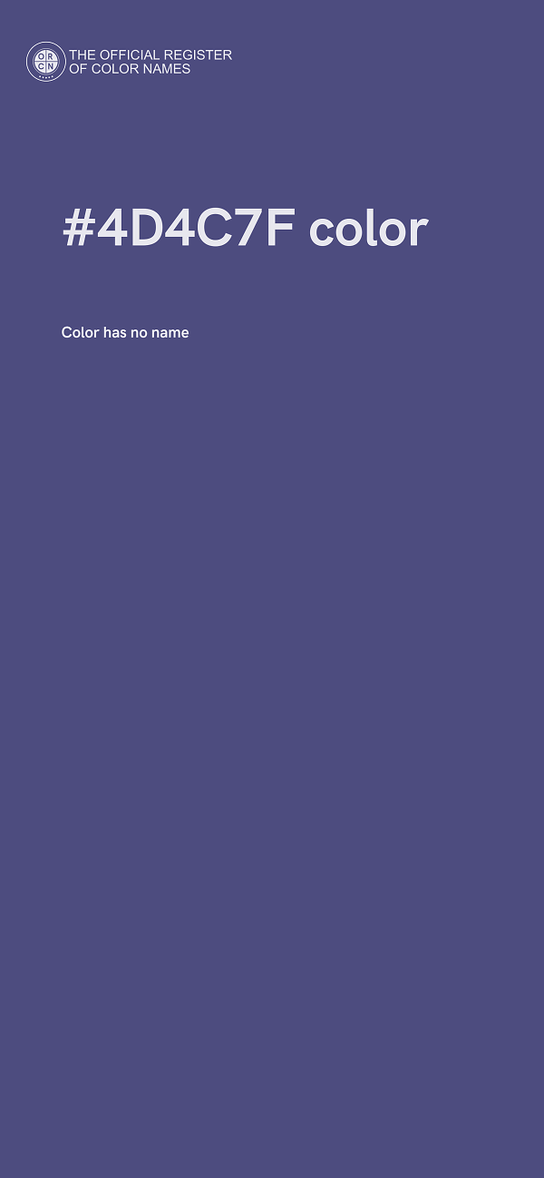 #4D4C7F color image