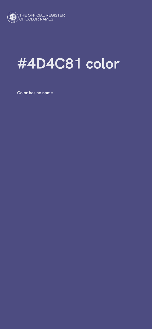 #4D4C81 color image