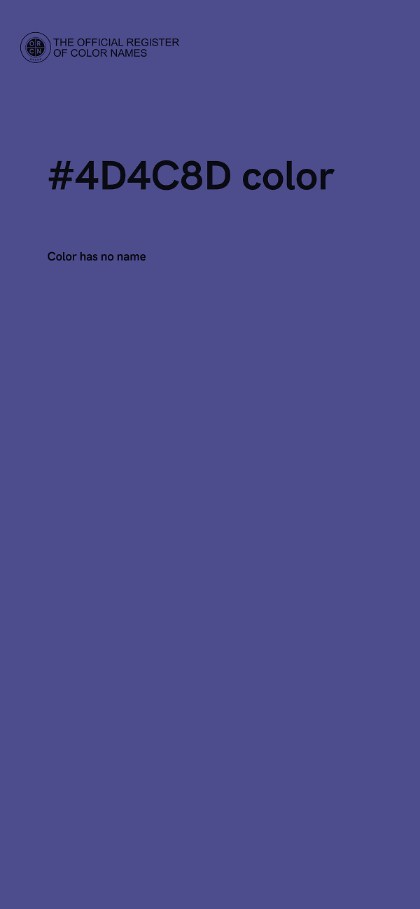 #4D4C8D color image