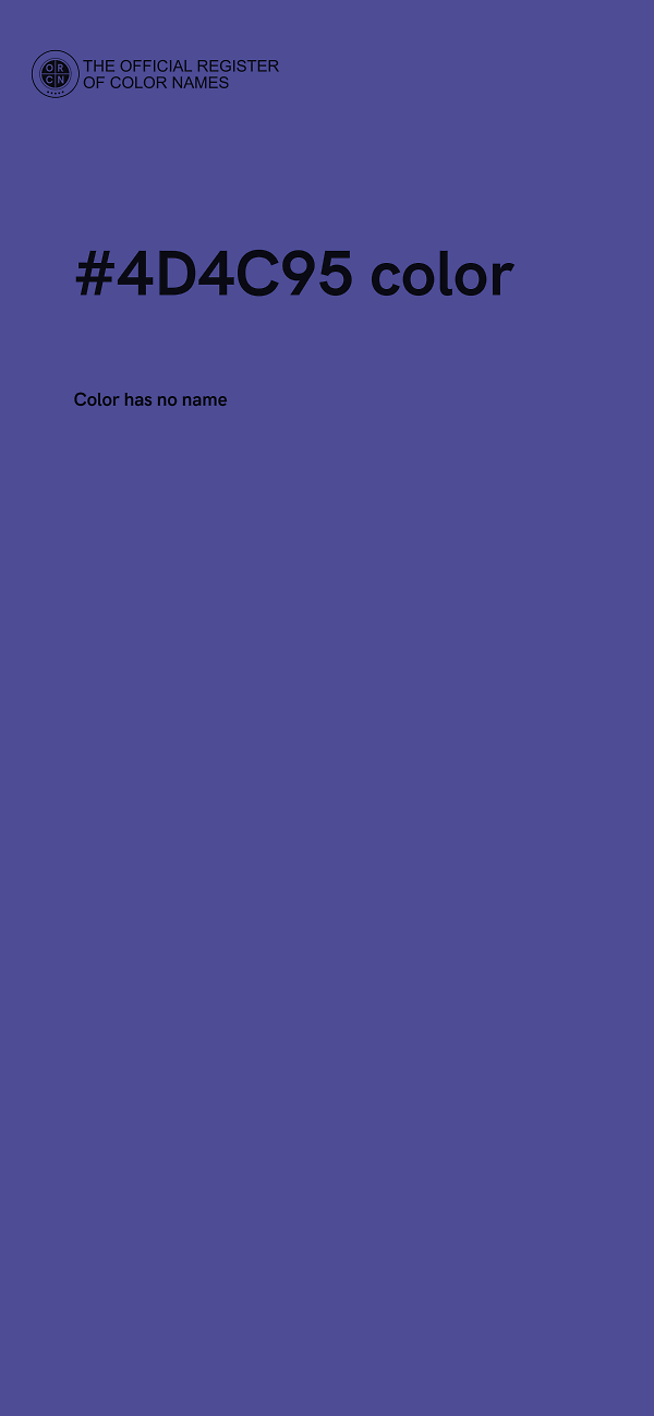 #4D4C95 color image