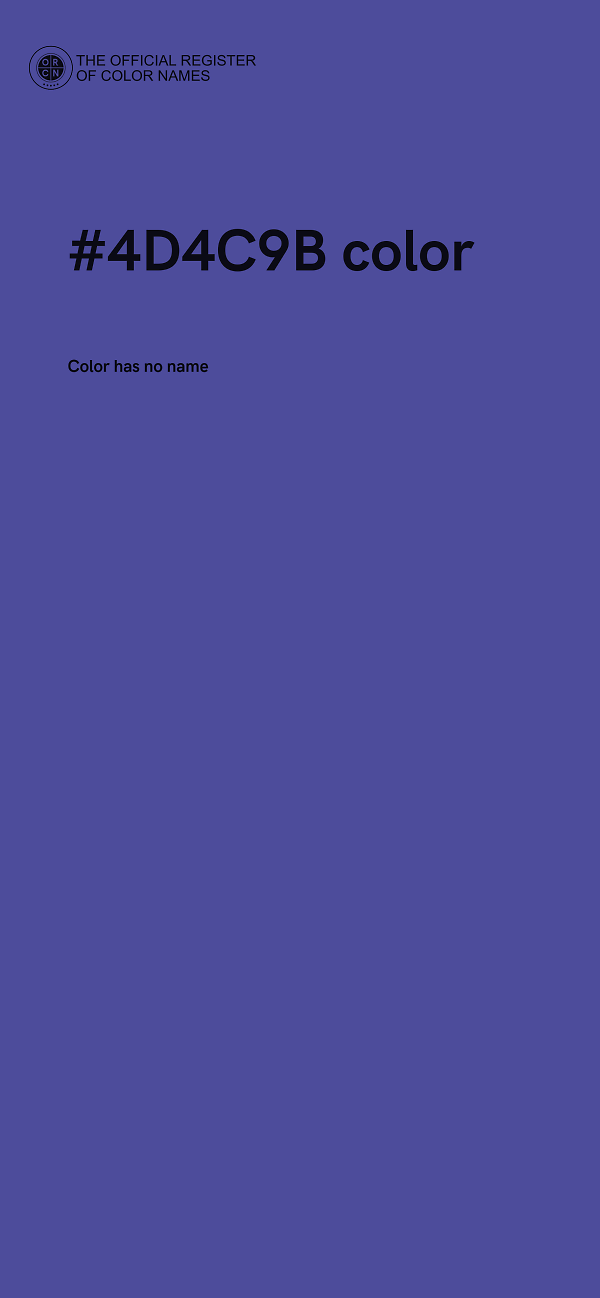 #4D4C9B color image