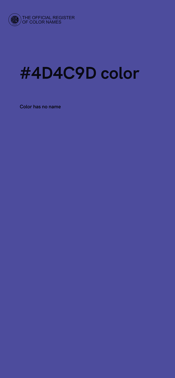 #4D4C9D color image