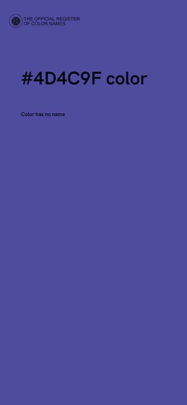 #4D4C9F color image
