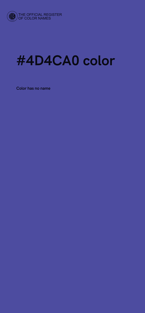 #4D4CA0 color image