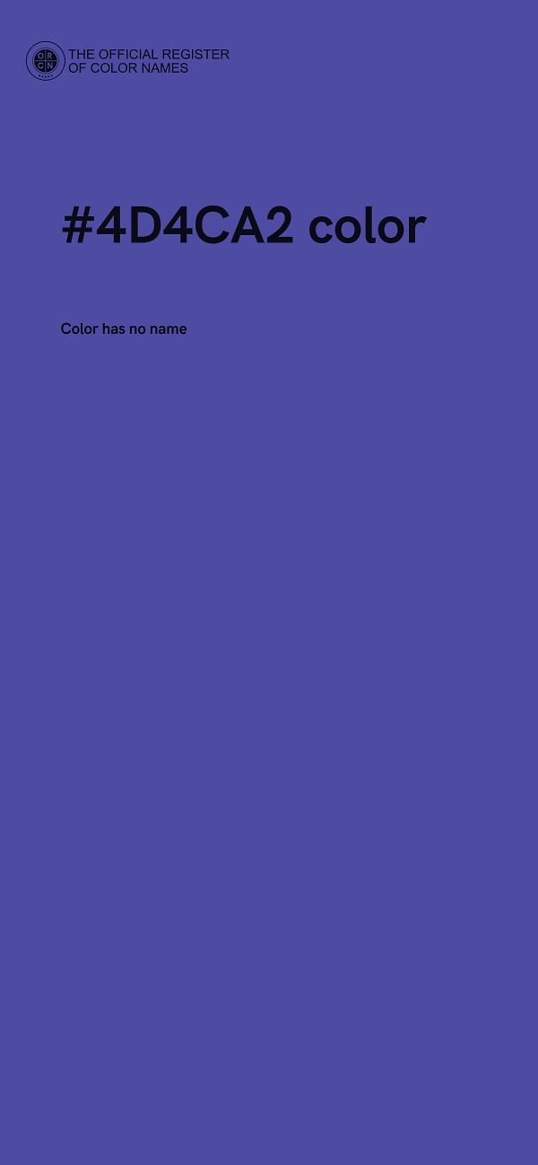 #4D4CA2 color image