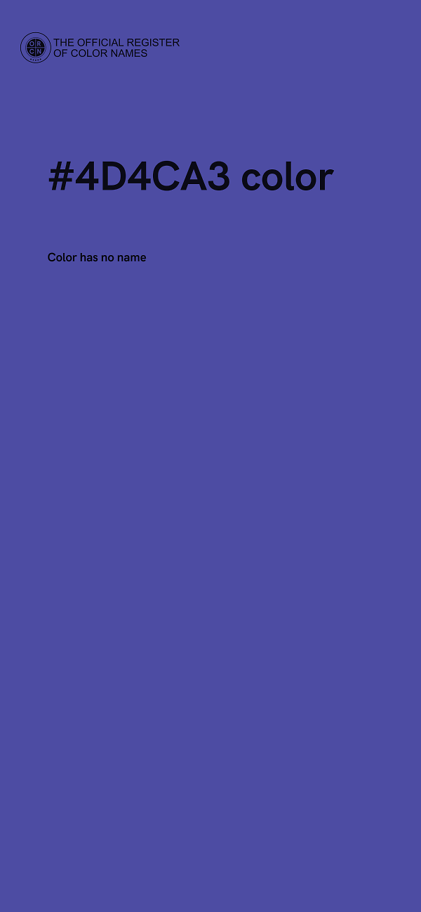 #4D4CA3 color image