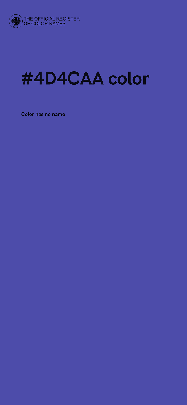 #4D4CAA color image