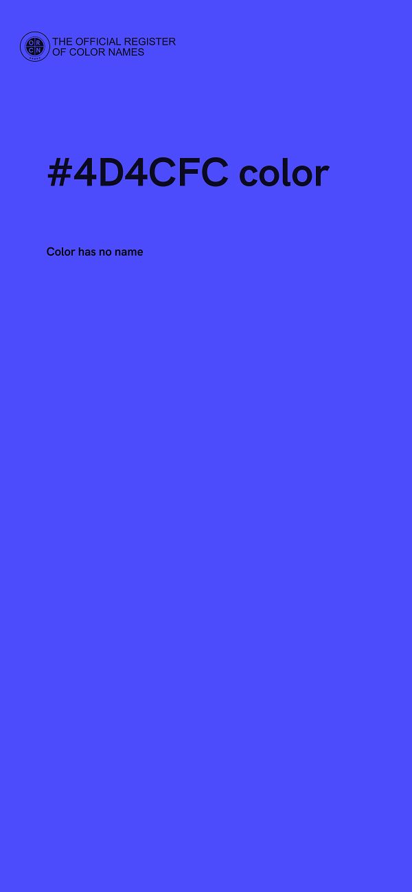 #4D4CFC color image