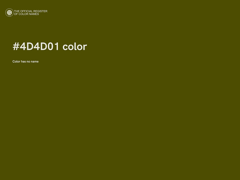 #4D4D01 color image