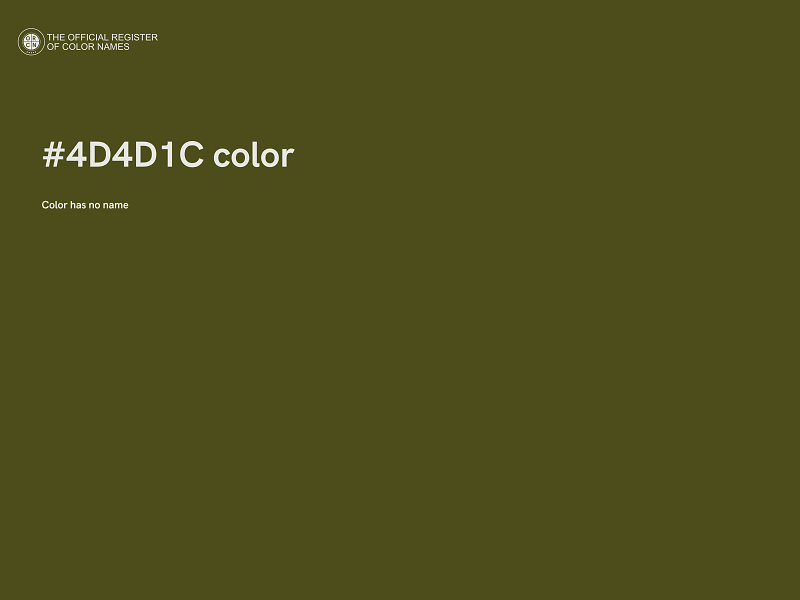 #4D4D1C color image