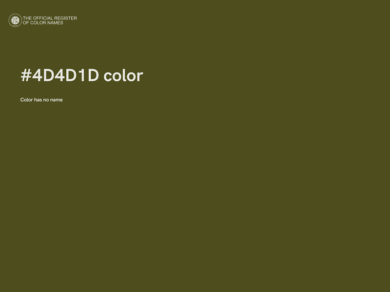 #4D4D1D color image