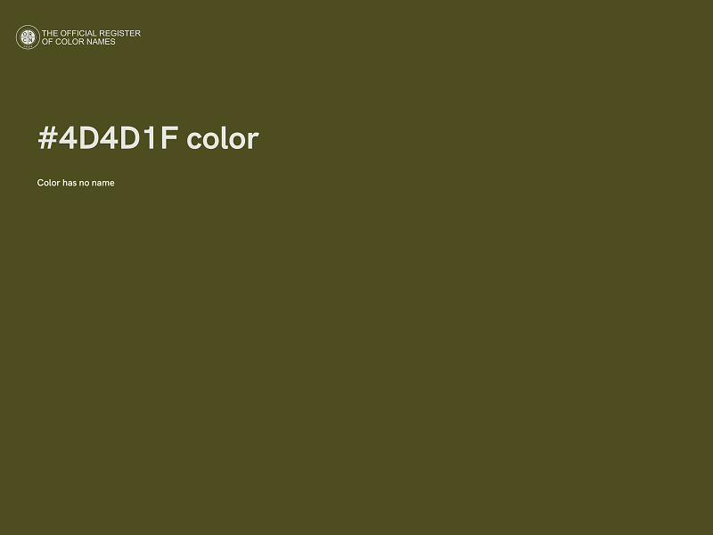 #4D4D1F color image