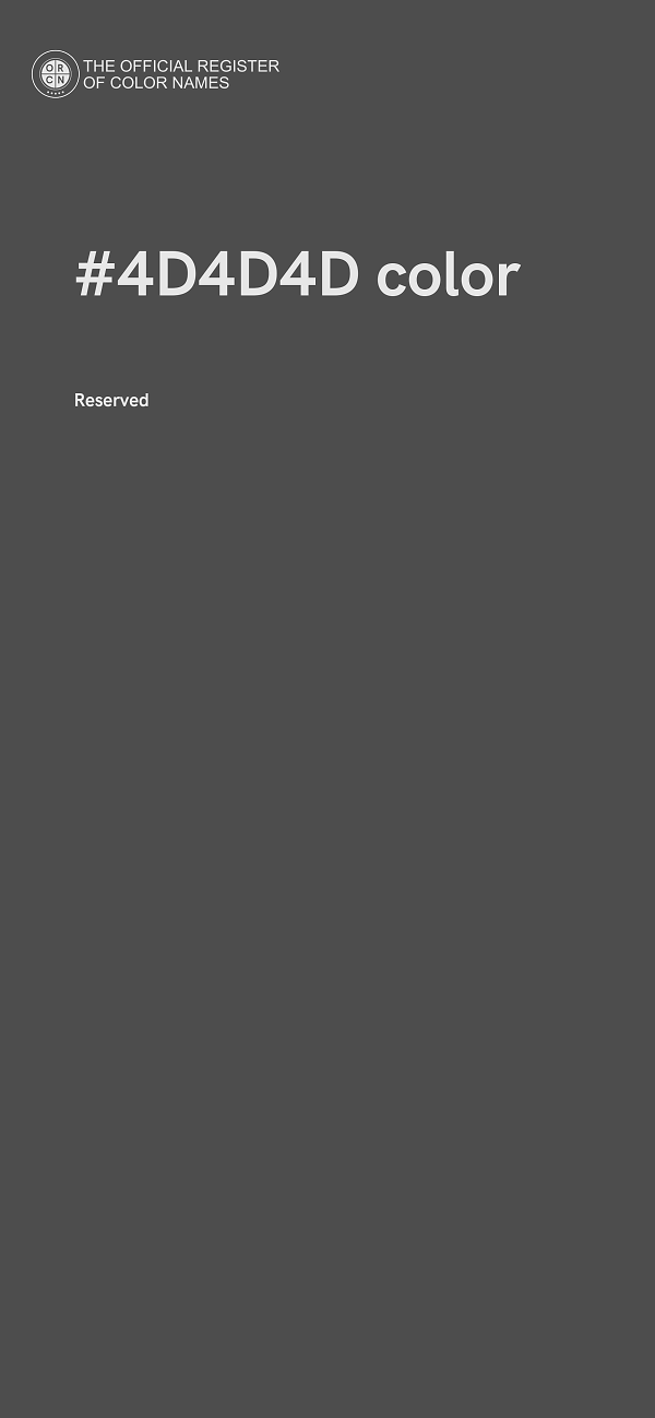 #4D4D4D color image
