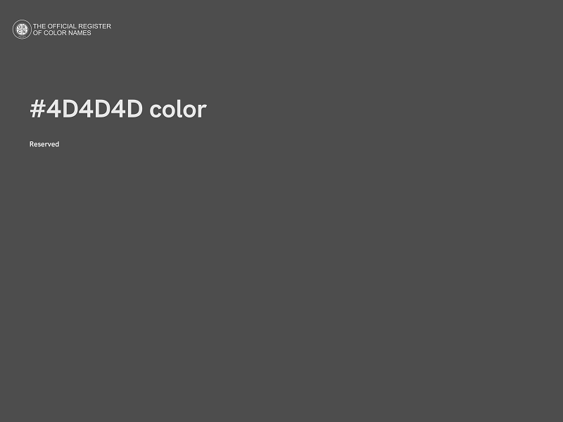 #4D4D4D color image