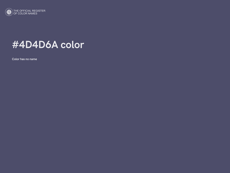 #4D4D6A color image