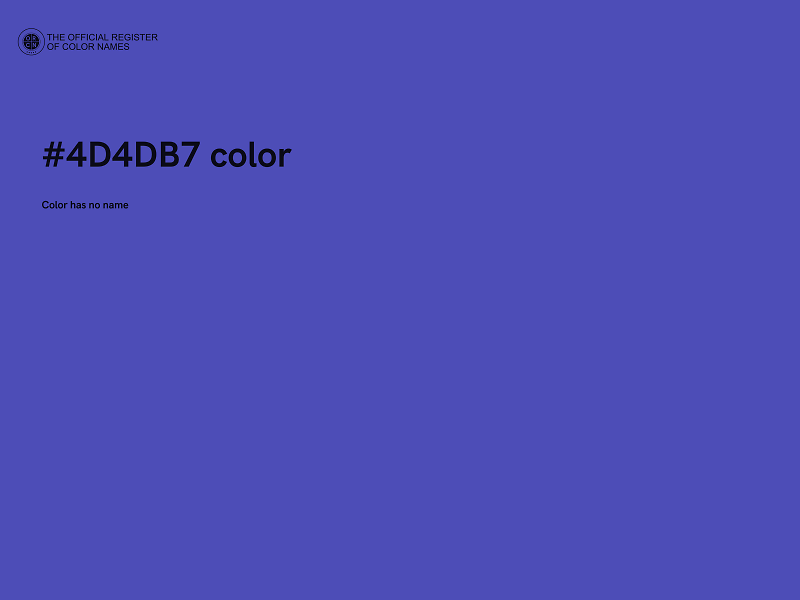 #4D4DB7 color image