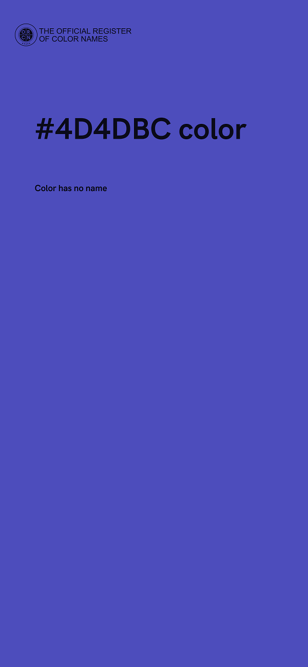 #4D4DBC color image