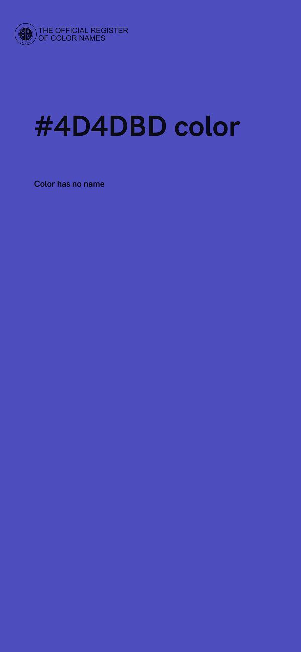 #4D4DBD color image