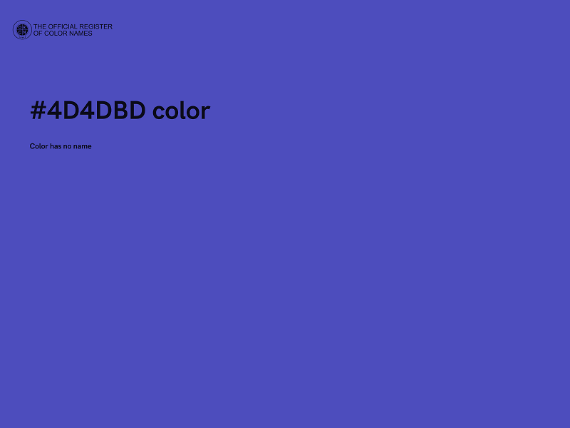 #4D4DBD color image