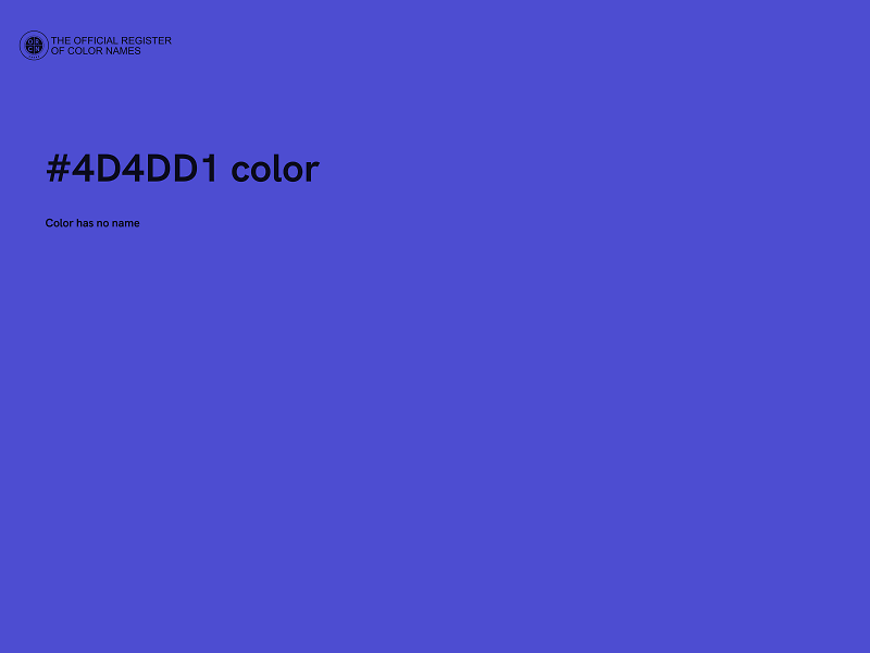 #4D4DD1 color image