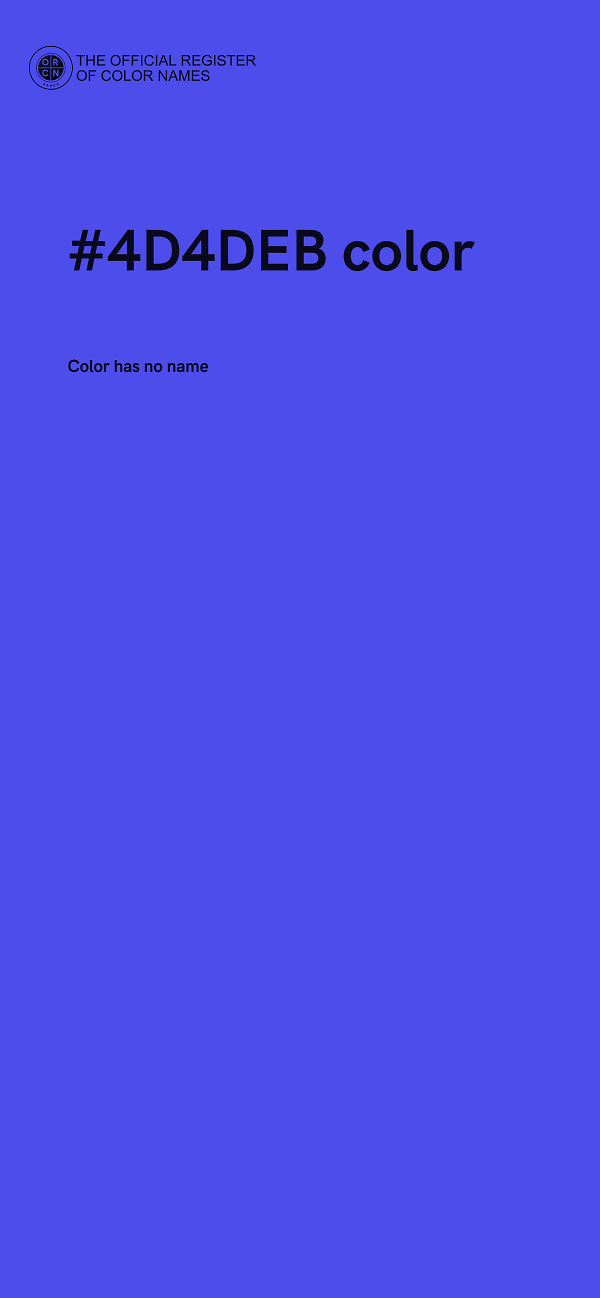 #4D4DEB color image
