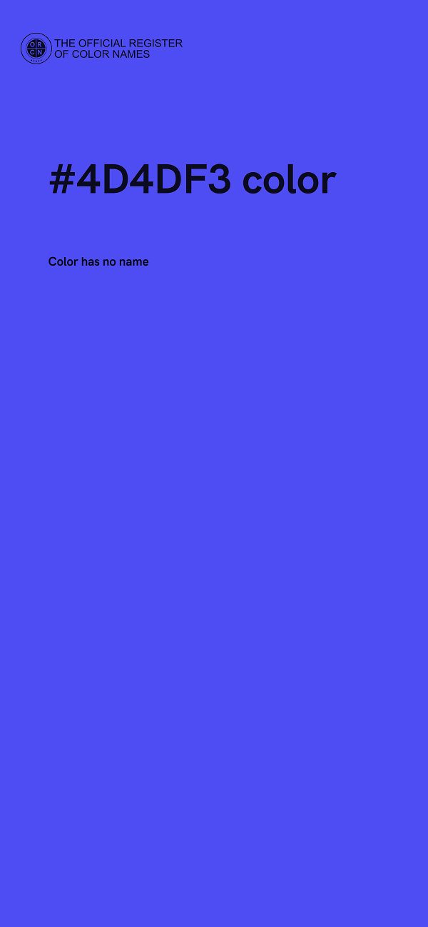 #4D4DF3 color image