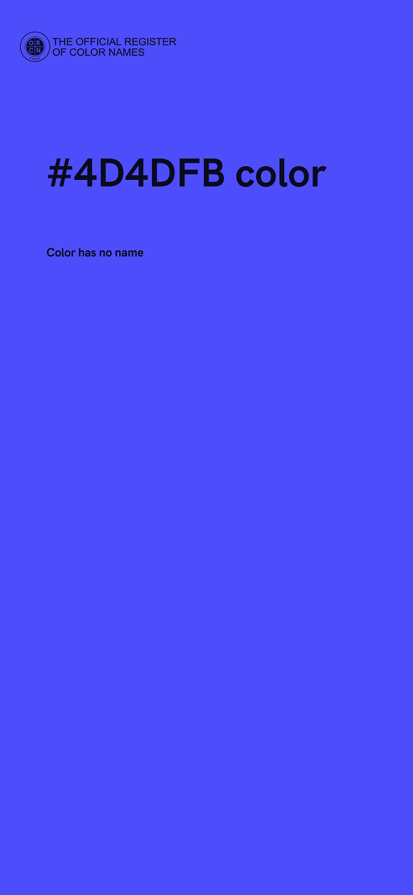 #4D4DFB color image