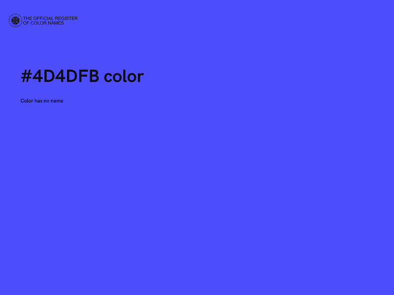 #4D4DFB color image