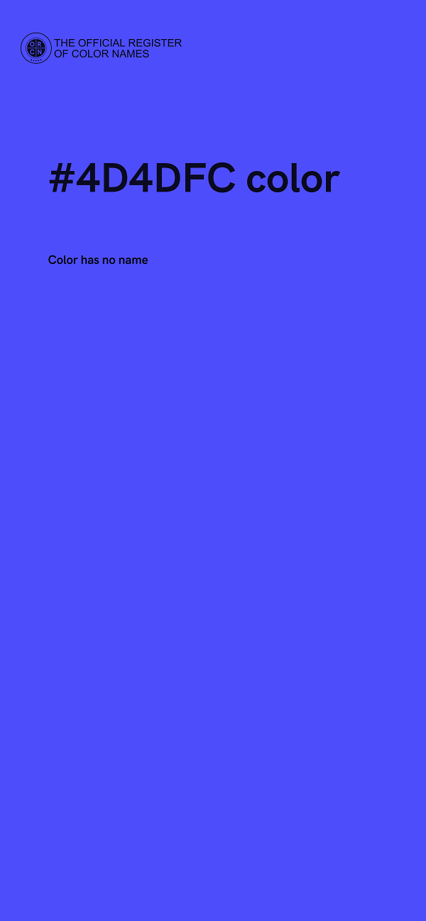 #4D4DFC color image