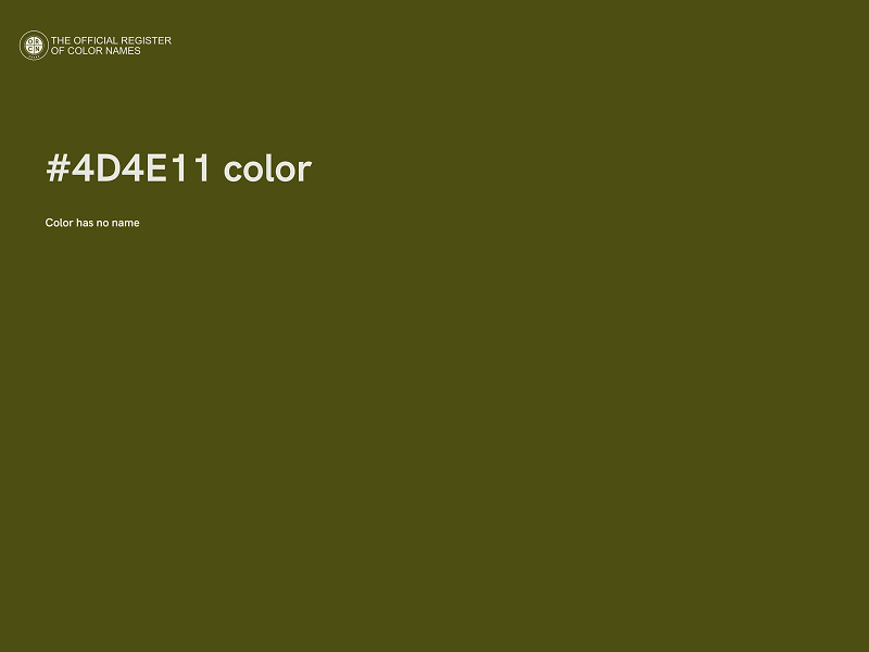 #4D4E11 color image