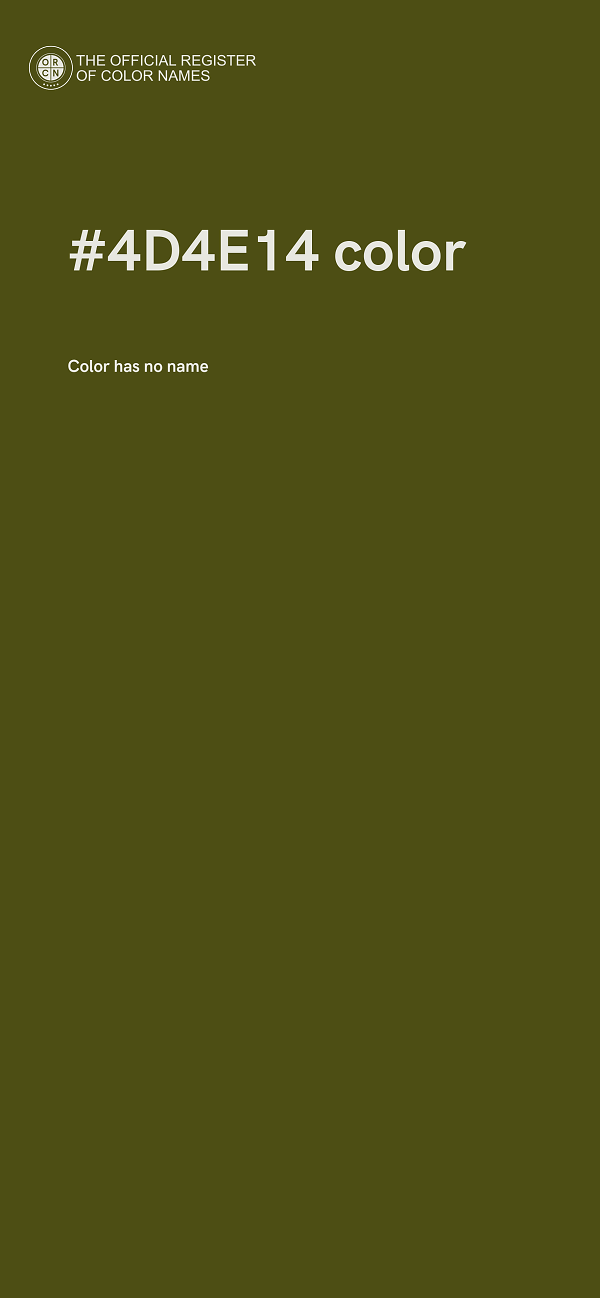 #4D4E14 color image