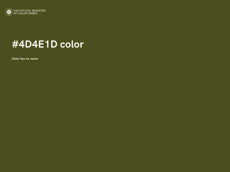 #4D4E1D color image