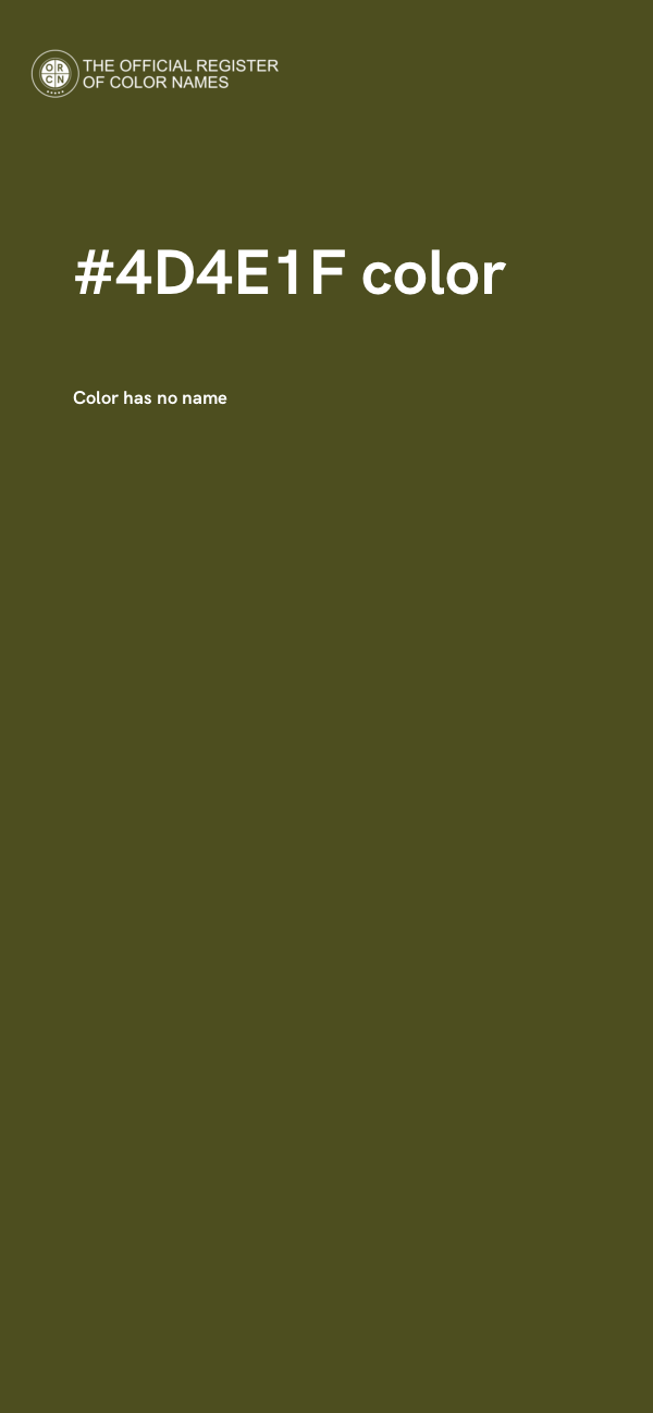 #4D4E1F color image