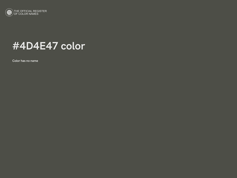 #4D4E47 color image
