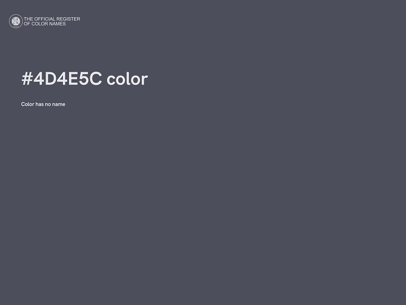 #4D4E5C color image